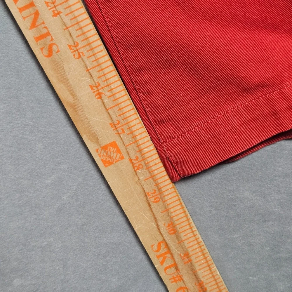 Paul Smith Jeans Pants Mens 34x29 Red Flat Front Chino‎ Trousers Slash Pockets
